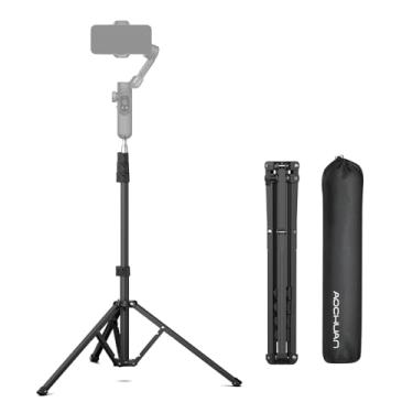 Imagem de AOCHUAN Tripod for iPhone, 67" Phone Tripod w/Storage Bag, Tripod for Camera with 1/4 Screw Interface, iPhone Tripod Stand Compatible w/DSLR Cameras/Cell Phones/Gimbal Stabilizers, Max Load 18LB