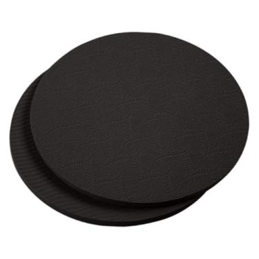 Imagem de Aymzbd 2x Joelheiras de 18 Cm Almofada de Equilíbrio Esportivo Redonda Antiderrapante para Proteção de Joelho E Cotovelo Almofada de Exercício Portátil, Preto