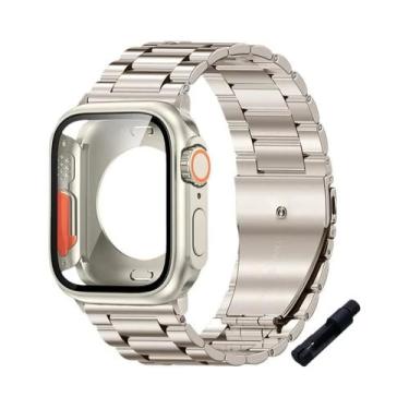 Imagem de Pulseira De Aço Inoxidável Para Apple Watch 45mm 41mm 40mm 44mm Bracel