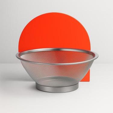 Imagem de Escorredor De Macarrão Arroz Legumes Verduras Multiuso 22cm - ORIGINAL