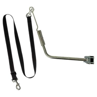 Imagem de Fenteer Coleira para bicicleta e cachorro, acessórios de viagem, coleira resistente à prova de choque para cachorros, de corrente para cães, para bicicleta e