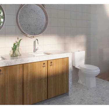 Imagem de Caixa Acoplada Aspen | Ravena| Izy | Flex Acionamento Duo Branca Cd.05F.17