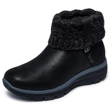 Imagem de Skechers Bota de cano curto feminina fácil de usar com 2 mãos livres, Preto, 38
