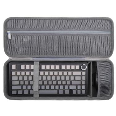 Imagem de F75 Keyboard Case for Aula F75 Pro / F75 / F75 MAX/Wireless Mechanical Keyboard, Travel Bag Compatible with Aula 75% Hot Swappable Custom Keyboard (Black Case for F75)
