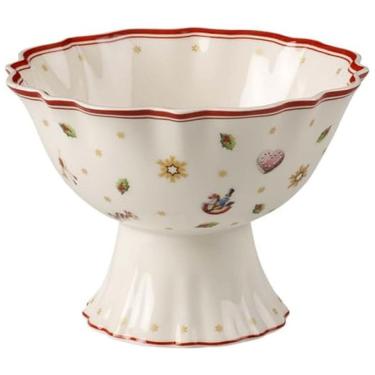 Imagem de Tigela Pequena com Base para Natal com Capacidade de 500mL, Material de Porcelana e For...