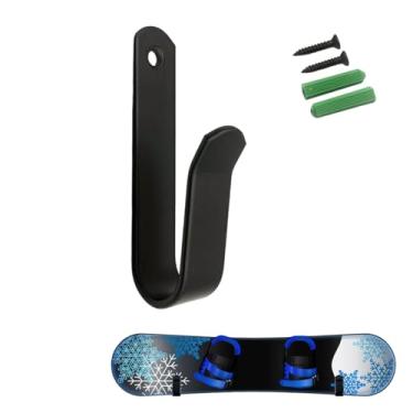 Imagem de 1 suporte de gancho de skate – suporte de armazenamento de parede resistente, ganchos anti-arranhões para skates/longboards, exibição que economiza espaço para quarto/garagem