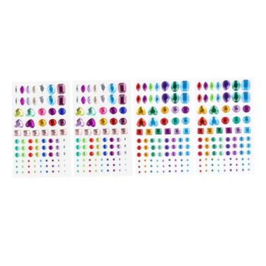 Imagem de Adesivos de joias criativas, adesivos de strass acrílico para decorações, álbuns de recortes, projetos DIY