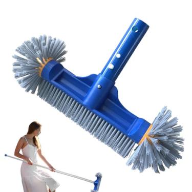 Imagem de Escova de limpeza de piscina, escova de limpeza de piscina com extremidades redondas | esfregão à prova de arranhões para banheiro, banheira, azulejo, chão, spa, lagoa, parede, quintal