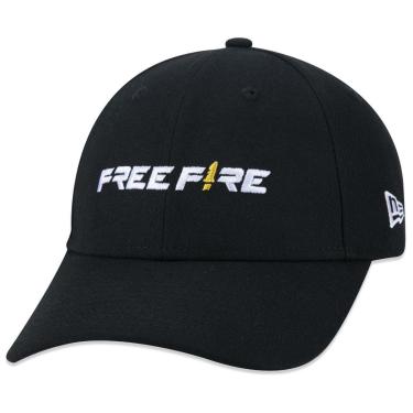 Imagem de BONE 9FORTY SNAPBACK FREE FIRE ABA CURVA PRETO ABA CURVA SNAPBACK PRETO NEW ERA-Masculino