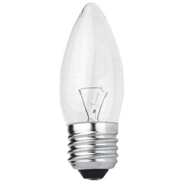 Imagem de Lâmpada Vela 40W Rosca E-27 Incandescente Clara Abajur 220V - Brasfort