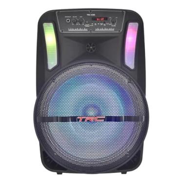 Imagem de Caixa Som Amplificada 300wrms Bt Usb Led Microfone Trc X300