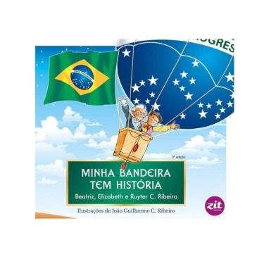 Imagem de Minha Bandeira Tem História - Para Colorir