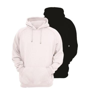 Imagem de Kit 2 Moletons Masculino Ragor Algodão Capuz Bolso Conforto-Masculino