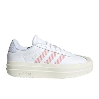 Imagem de adidas Tênis feminino Vl Court Bold, Branco/Preloved Scarlet/Azul, 34