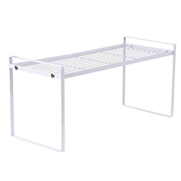 Imagem de Organizador de prateleiras armazenamento alta resistência multifuncional para organização balcão armário cozinha pratele