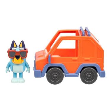 Imagem de Mini Veículo Bluey com Boneco Colecionável - Carro 4x4