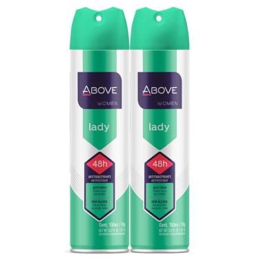 Imagem de Kit 2 Desodorante Antitranspirante Above Women Lady Aerosol 150ml