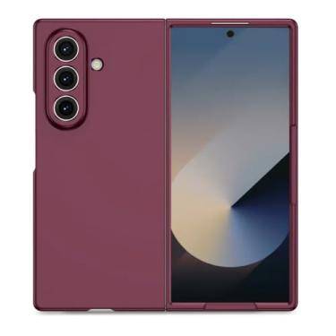 Imagem de Capa Protetora Premium para o Samsung Galaxy Z Fold - Case com Proteção na Câmera, Anti-Impacto e Antirrisco com Encaixe Perfeito para Dobrar e Abrir (Vinho, Samsung Galaxy Z Fold 7)