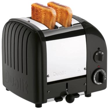 Imagem de Torradeira Elétrica 2 Fatias com 3 Níveis de Tostagem, 110v, DUALIT 27155, Preto