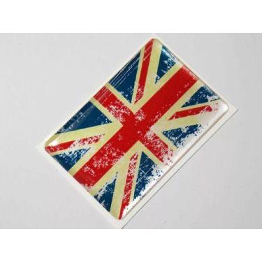 Imagem de Adesivo Bandeira Reino Unido Resinado 4x6cm Bd7 - STARPAC