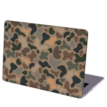 Imagem de MINGDAO Compatível com MacBook Air de 13,6 polegadas, capa rígida com capa de teclado e protetor de tela (A2681, chip M2/A3113, chip M3, versão 2022-2024), camuflagem, MD3173