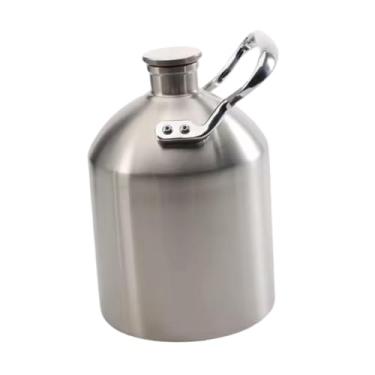 Imagem de Ｂｅｓｇａ Growler de cerveja em aço inoxidável 304, acessórios para cerveja caseira, mantém a fresca com alça, 2l