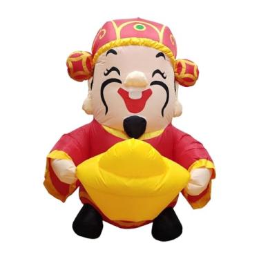 Imagem de Baoblaze Enfeite inflável do da Riqueza para o Festival da Primavera, Decoração inflável para o Ano Lunar em shoppings.