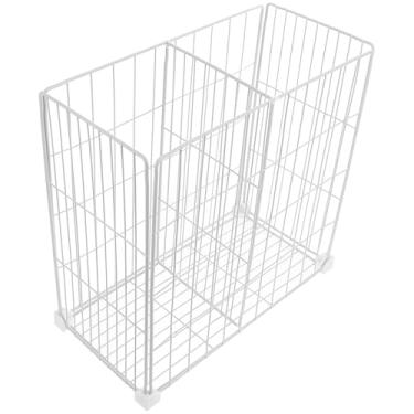 Imagem de ULTECHNOVO Cestas de armazenamento de prateleiras para congelador de peito organizador de arame ajustável para unidades de congelamento de plástico para armazenamento de cozinha e despensa conjunto de