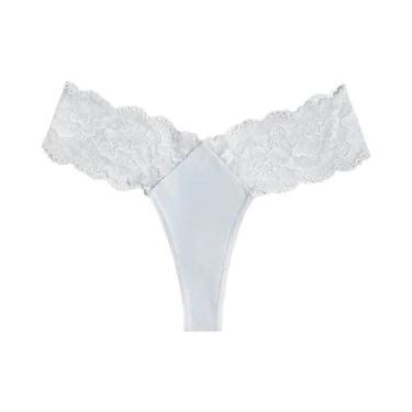 Imagem de Calcinhas Sexy De Renda Com Cintura Baixa Para Mulheres, G String Resp