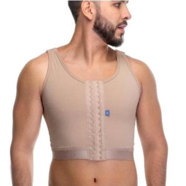 Imagem de Colete Curto Cirúrgico Masculina Alça Larga Emana 113 Rigel Cor:PretoT