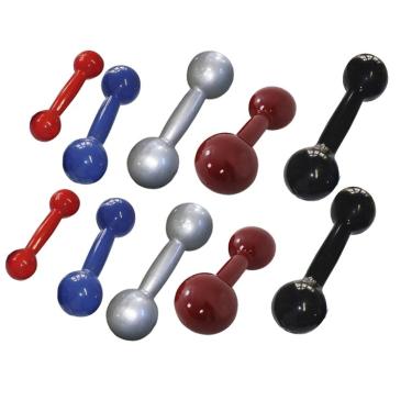 Imagem de Kit Halter Emborrachado Pvc Colorido De 1 A 5Kg-Unissex