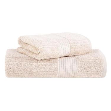 Imagem de Kit Jogo de Toalhas Buddemeyer 2 Peças Banhão e Rosto Fio Penteado Can