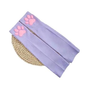 Imagem de Luvas De Silicone 3D Em Forma De Pata De Gato Rosa, Macias E Fluffy, P