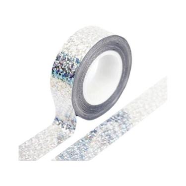 Imagem de Fita Adesiva Washi Colorida E Brilhante Com Efeito Laser Para DIY, Scr