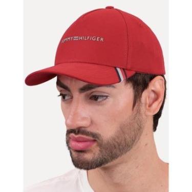 Imagem de Boné Tommy Hilfiger Uptown Cap White Vermelho-Masculino