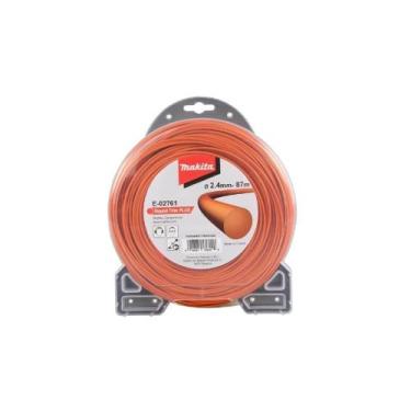 Imagem de Fio de Nylon Redondo Laranja 2,4mm x 87m para Roçadeira - E-02761 - Ma