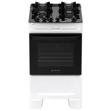 Imagem de Fogão Mônaco Top Glass 4 Bocas Automático Mesa de Vidro Forno 48 Litro