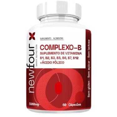 Imagem de Complexo-b suplemento de vitamina b1, b2, b3, b5, b6, b7, b12 + ácido 