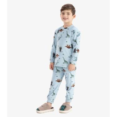 Imagem de Pijama em Pelo Fleece Rovi Kids Azul, 1, Azul