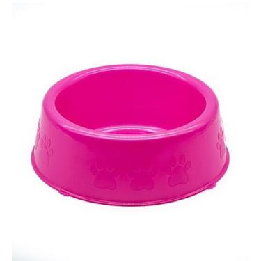 Imagem de Comedouro Perolizado Luxo Rosa para Cães e Gatos  Pet Injet