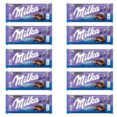 Imagem de Chocolate Milka Oreo Sandwich Kit 10 Unidades de 87g