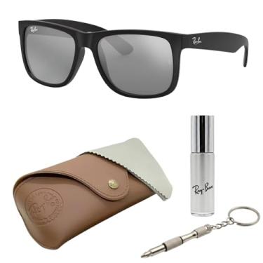 Imagem de Ray-Ban RB4165 JUSTIN COLOR MIX Óculos de sol quadrados para homens e mulheres com kit...