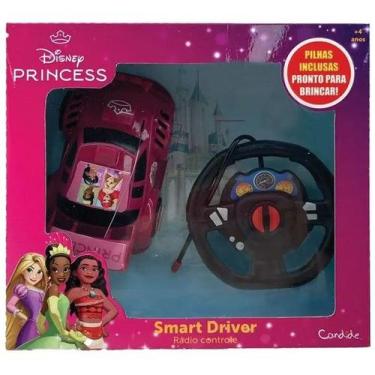Imagem de Carrinho de Controle Remoto SMART Driver Princesas - Candide Brinquedo