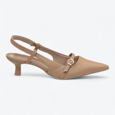 Imagem de Scarpin Ramarim Slingback Feminino 2515133-01, Nude, 36