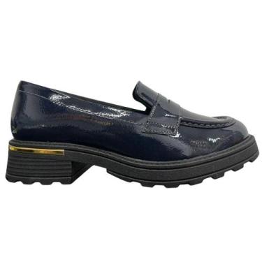 Imagem de Sapato piccadilly mocassim salto baixo ref: 735039 feminino, Navy, 37