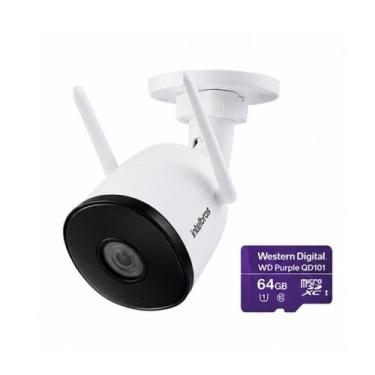Imagem de Camera wifi hd mibo im5 externa + cartao purple 64gb - INTELBRAS