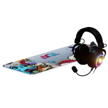 Imagem de Kit Gamer Fallen Essencial Mousepad Ace Estendido E Headset Morcego Eco RGB