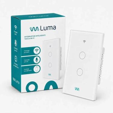 Imagem de Interruptor Inteligente Touch Wi-Fi Luma 2 Teclas cor:branco, branco
