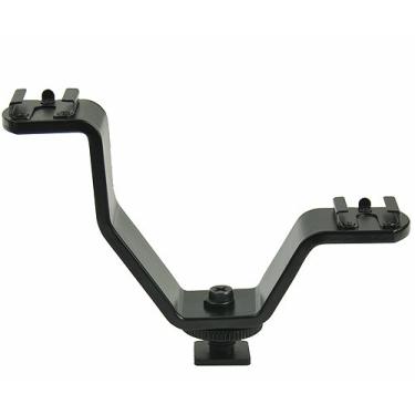 Imagem de Suporte V Mini 2 Sapatas - Câmera Microfone Iluminador Flash