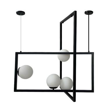 Imagem de Lustre Pendente Lumix LN1064 Preto G9 Bivolt